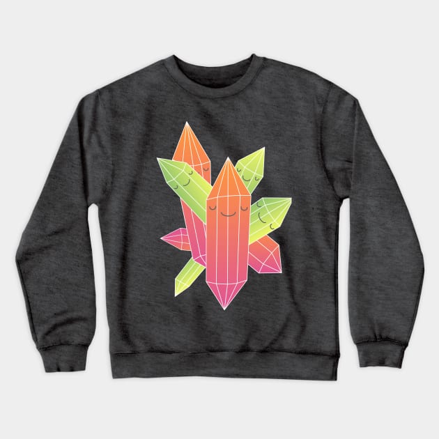 Happy Crystals Crewneck Sweatshirt by Dusty Daze